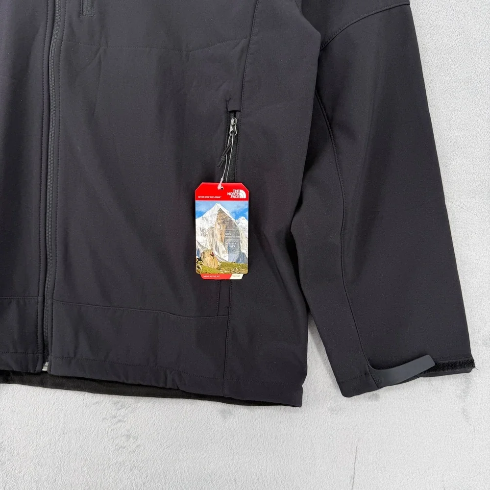 The North Face Jacket Mens XXL Apex Bionic Softshell Windwall Black Outdoor